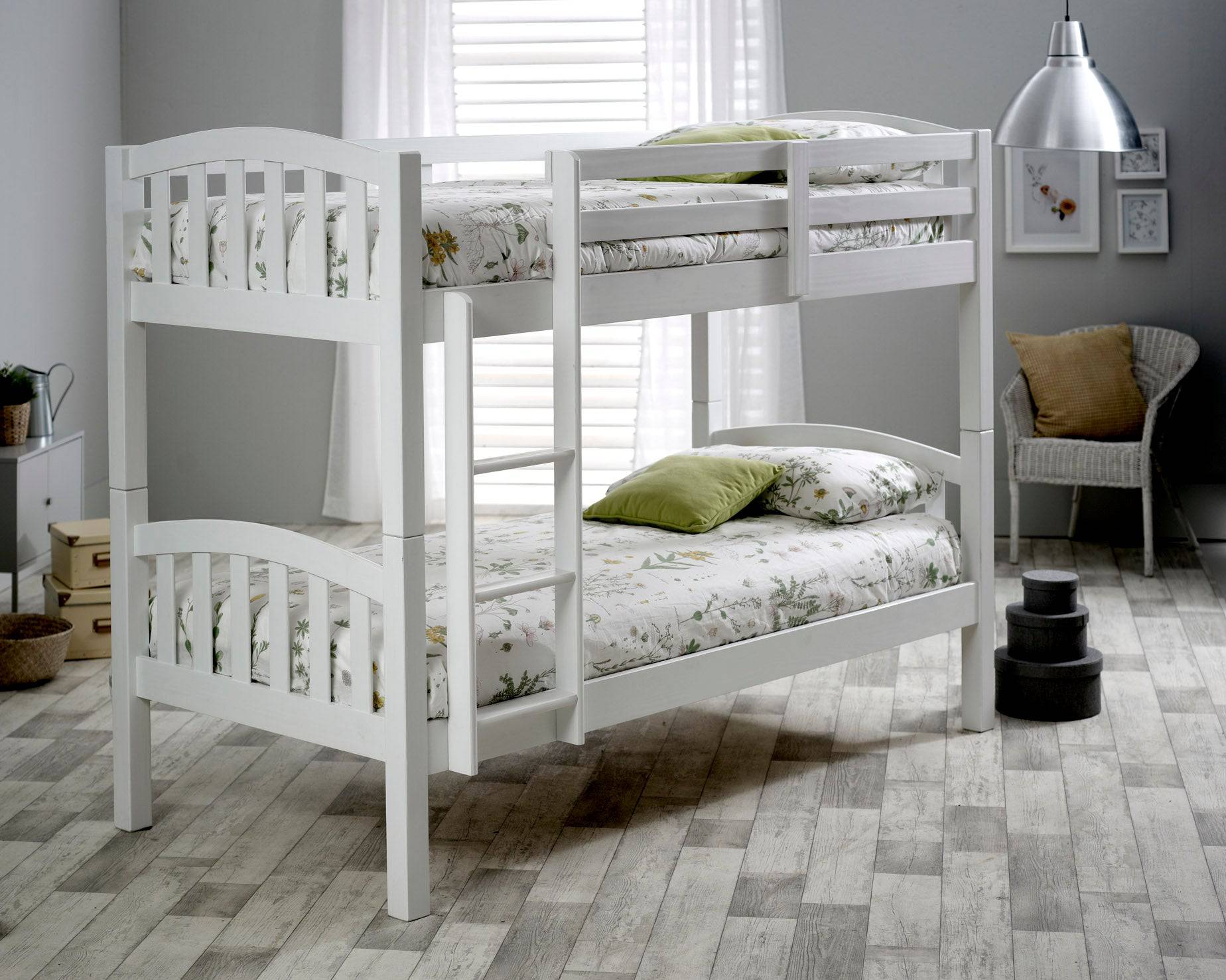 Carra Bunk Bed - White - BedHut