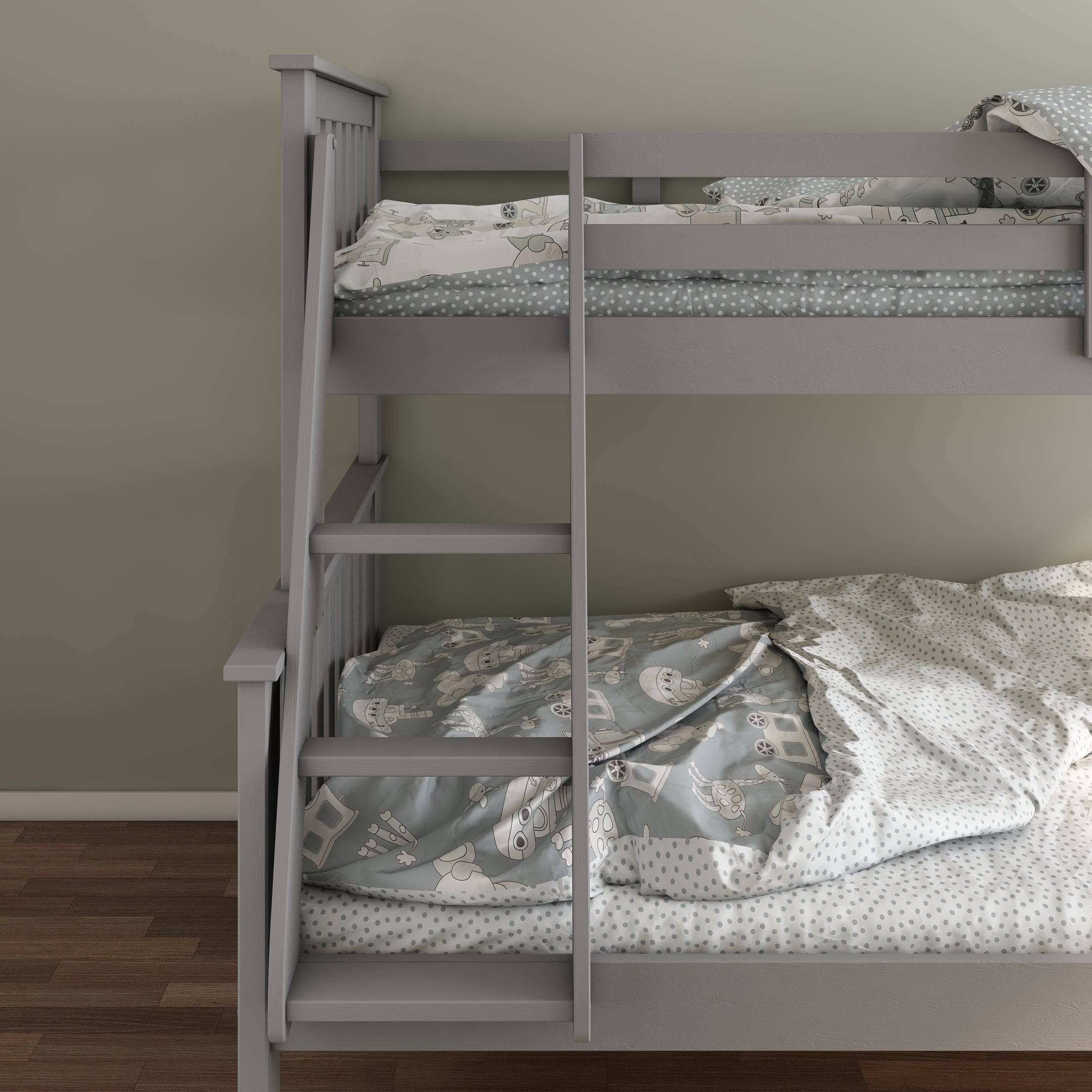 Carra Triple Bunk - Grey - BedHut
