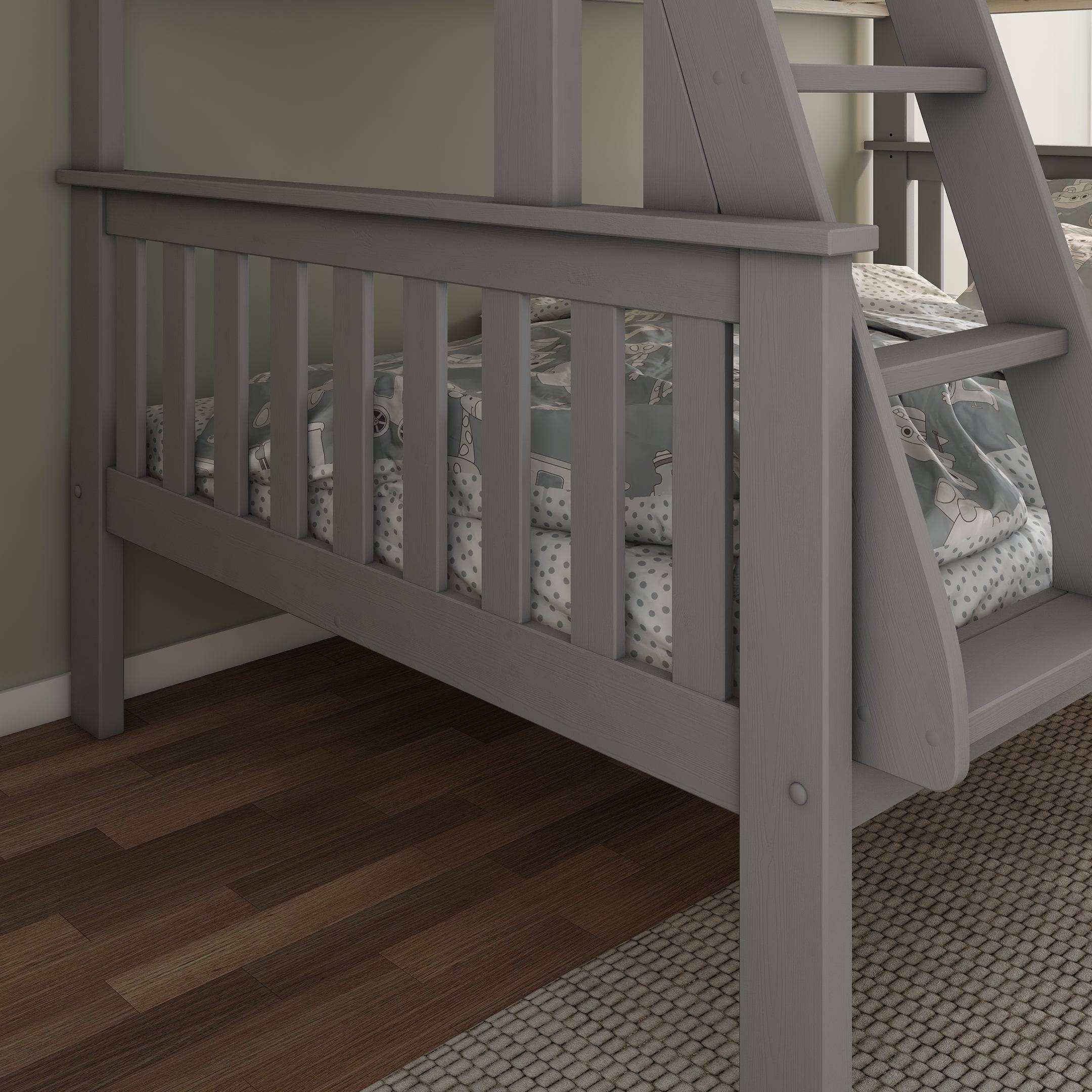 Carra Triple Bunk - Grey - BedHut