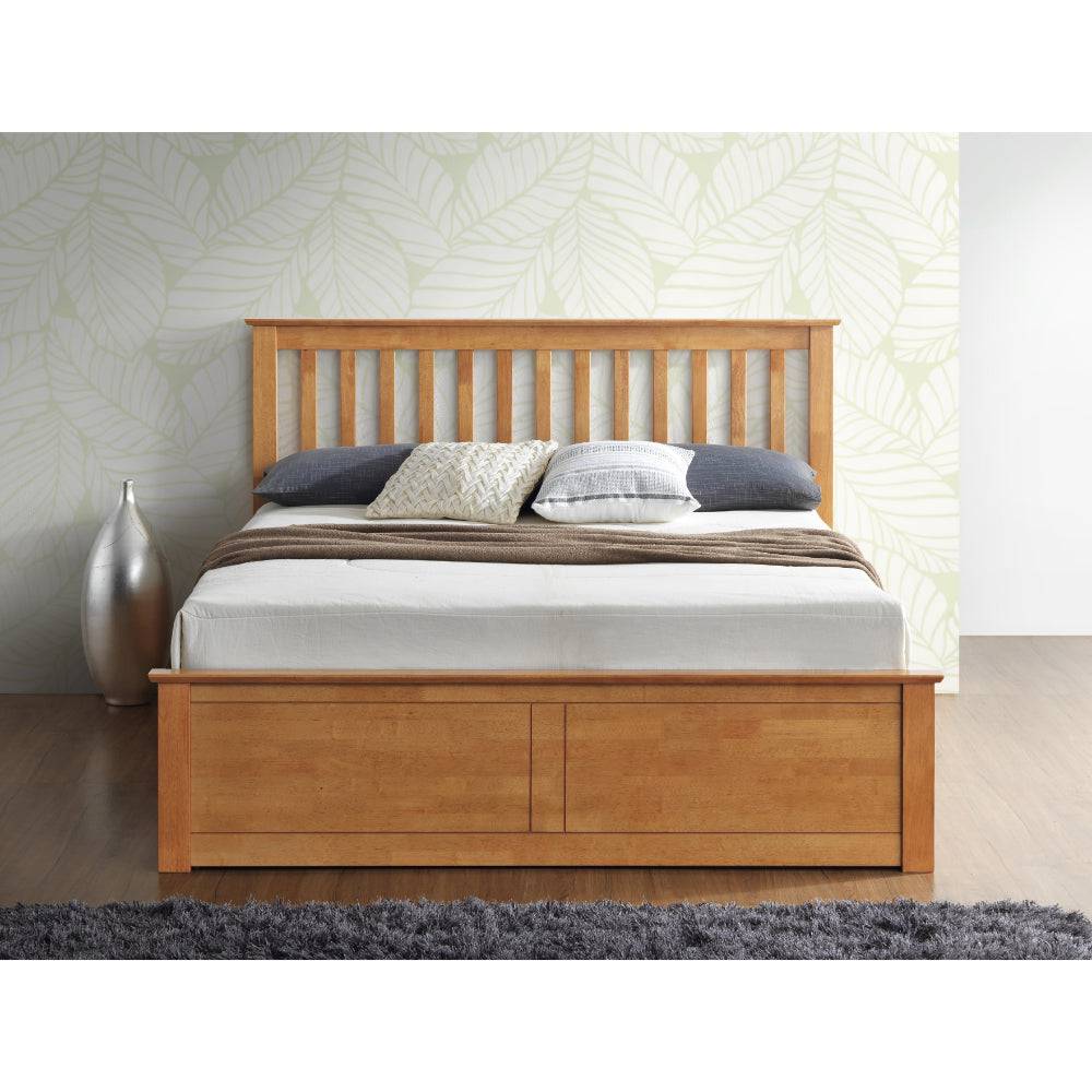 Malmo Ottoman Bed - Oak - BedHut