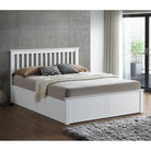 Malmo Ottoman Bed - White - BedHut
