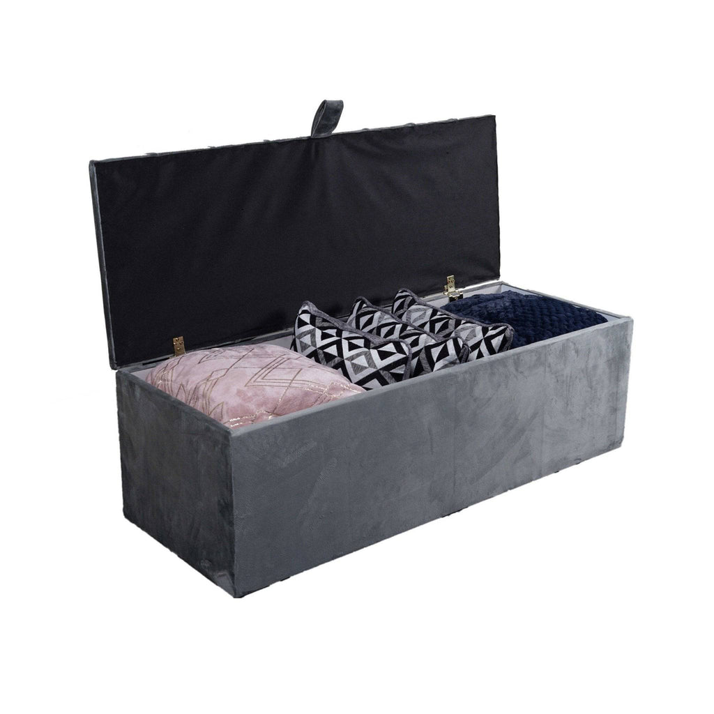 Livorno Line Design Blanket Box - BedHut