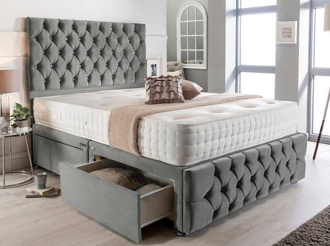 Melton Divan Base and Headboard - BedHut