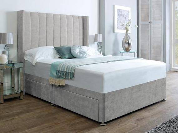 Naple Line Divan Base and Headboard - BedHut