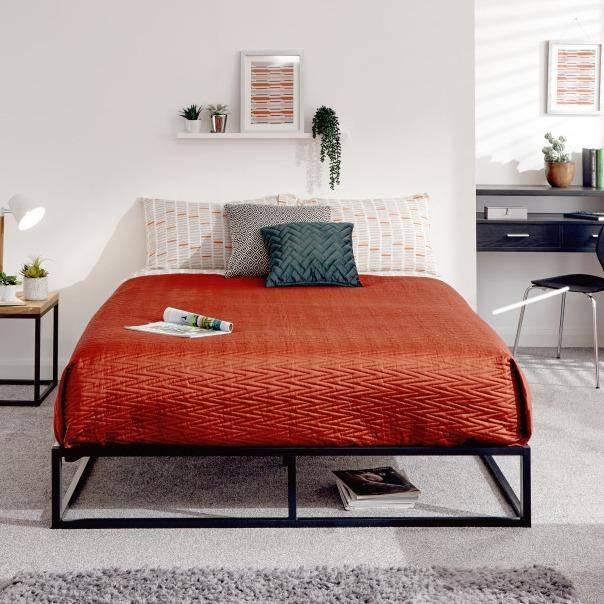 Florence Metal Platform Bed - BedHut