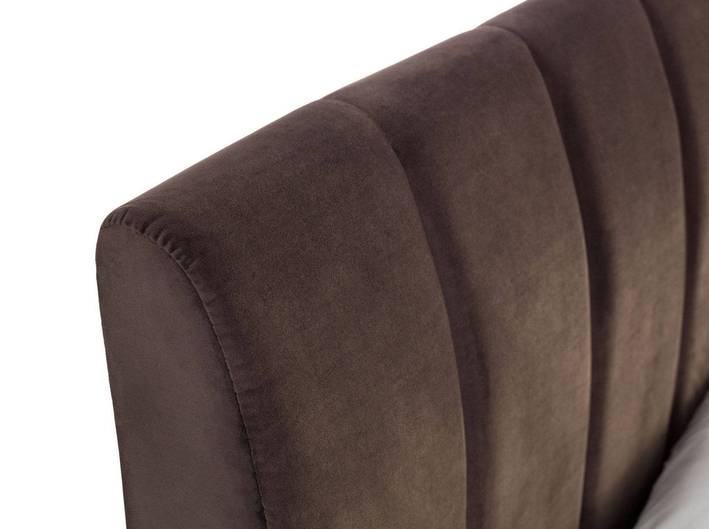 Deco Scalloped Velvet Bed - BedHut