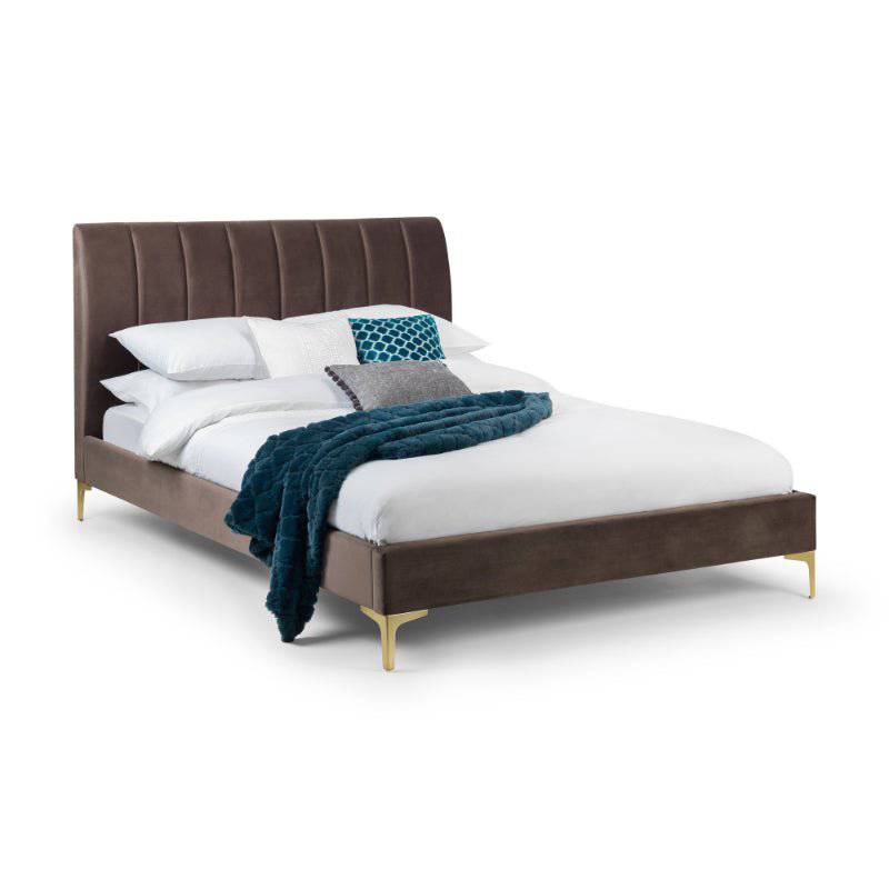 Deco Scalloped Velvet Bed - BedHut