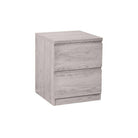 Jupiter 2 Drawer Bedside Grey Oak - BedHut