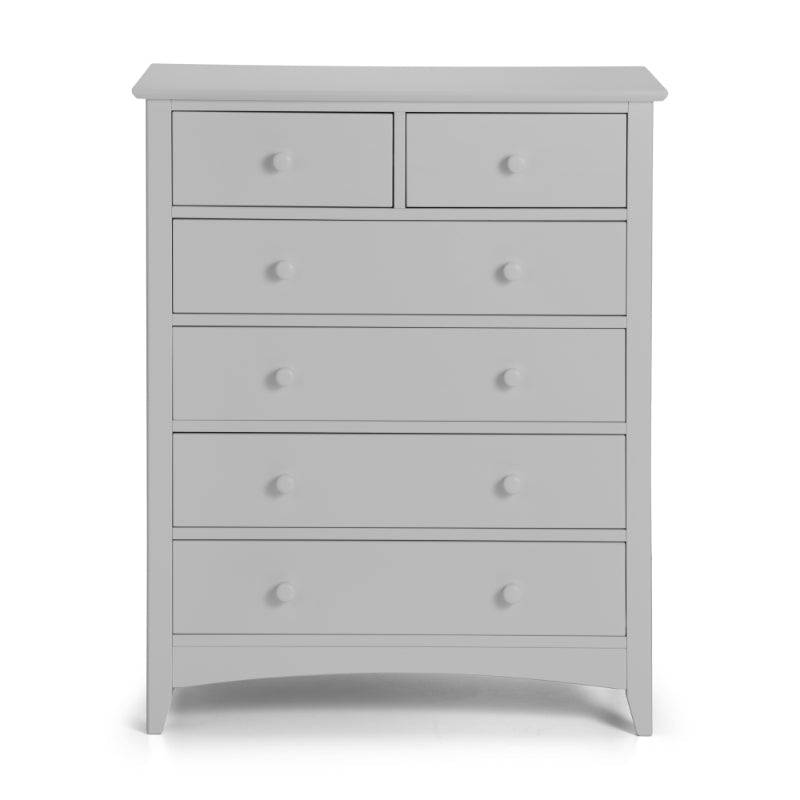 Cameo 4+2 Drawer Chest - Dove Grey - BedHut