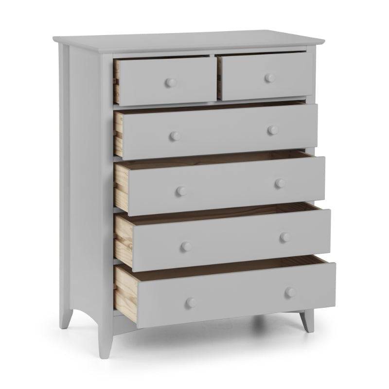 Cameo 4+2 Drawer Chest - Dove Grey - BedHut