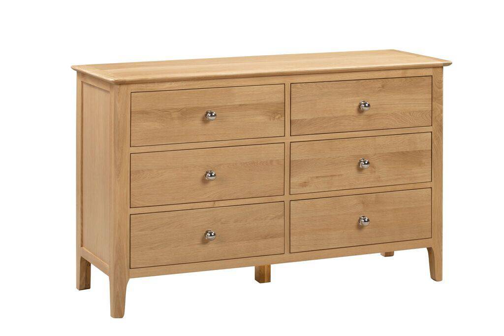 Cotswold 6 Drawer Wide Chest - BedHut