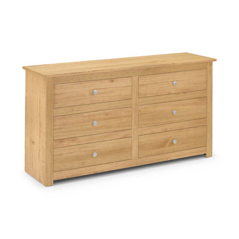 Radley 6 Drawer Chest - Waxed Pine - BedHut