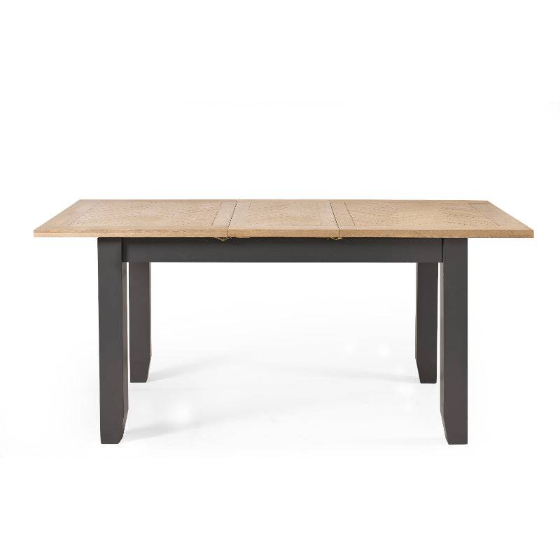 Bordeaux Extended Dining Table - Dark Grey - BedHut