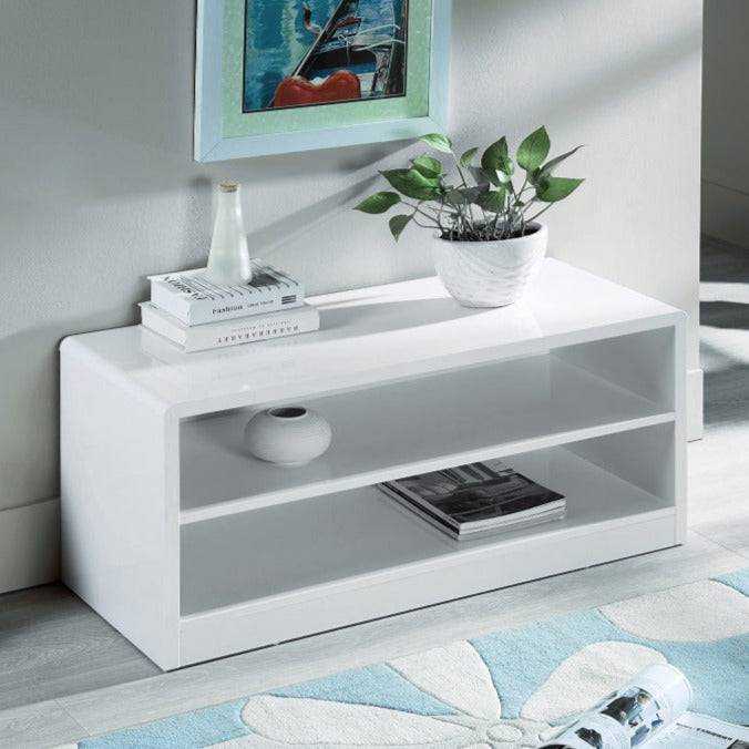 Manhattan High Gloss Compact TV Unit - BedHut