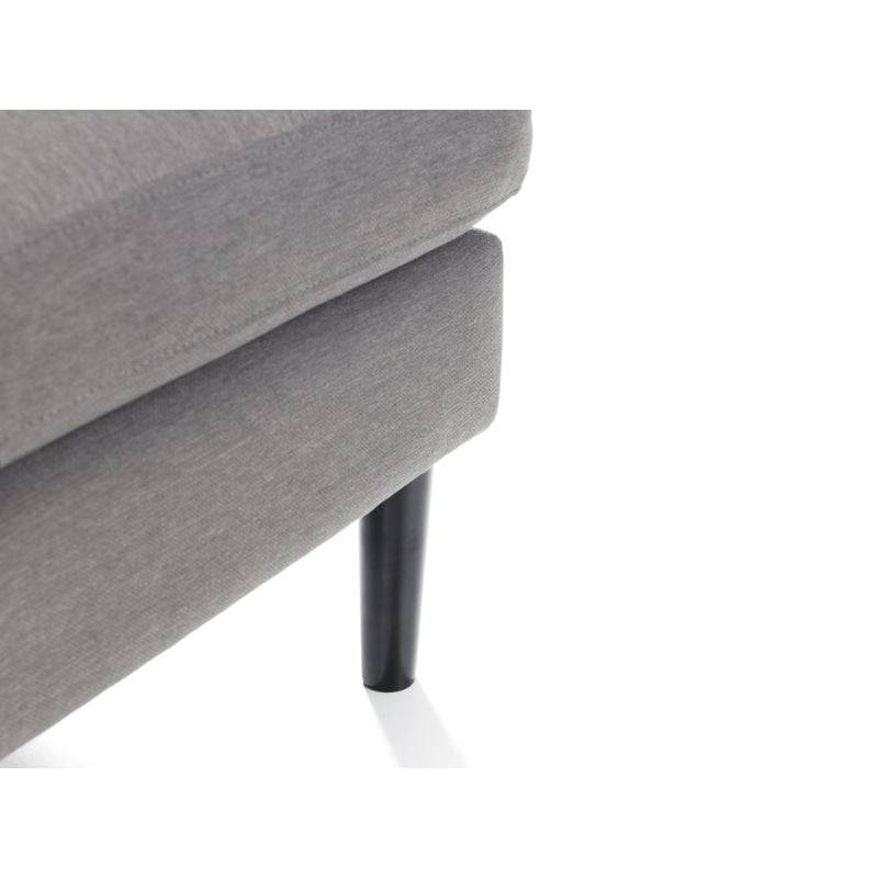 Monza Ottoman - Grey Linen - BedHut