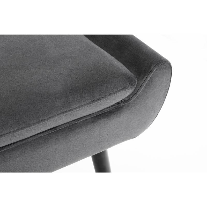 Gaudi Sofa - Grey Velvet - BedHut