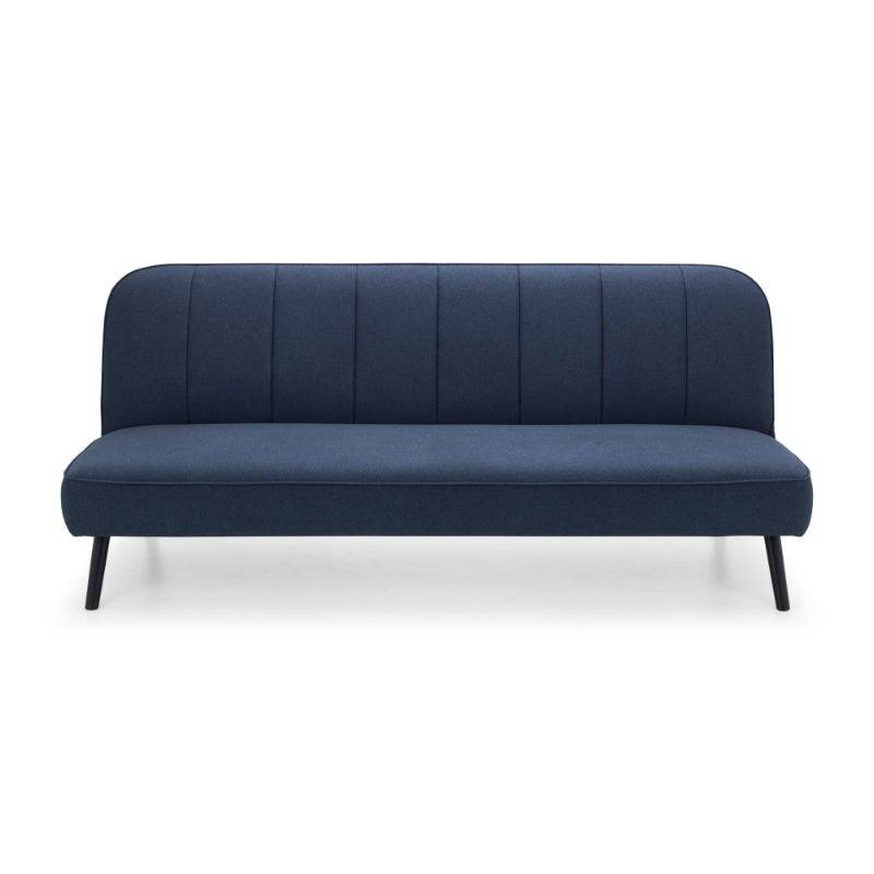 Miro Curved Back Sofabed - Blue - BedHut