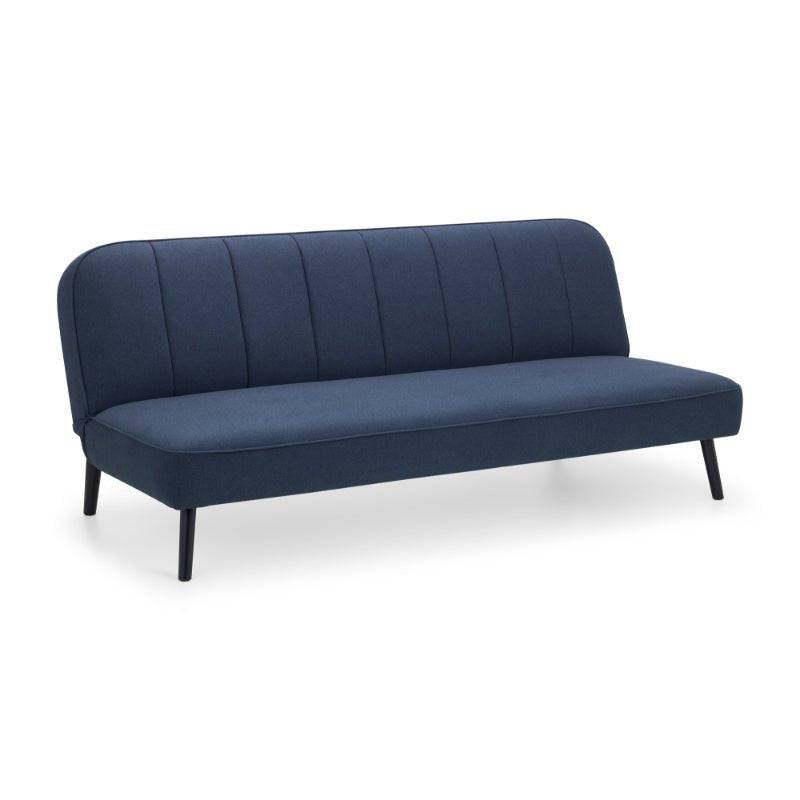 Miro Curved Back Sofabed - Blue - BedHut