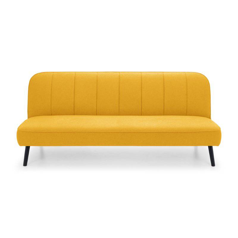 Miro Curved Back Sofabed - Mustard - BedHut