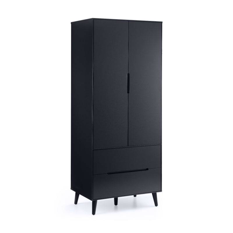 Alicia 2 Door 2 Drawer Wardrobe - Anthracite - BedHut