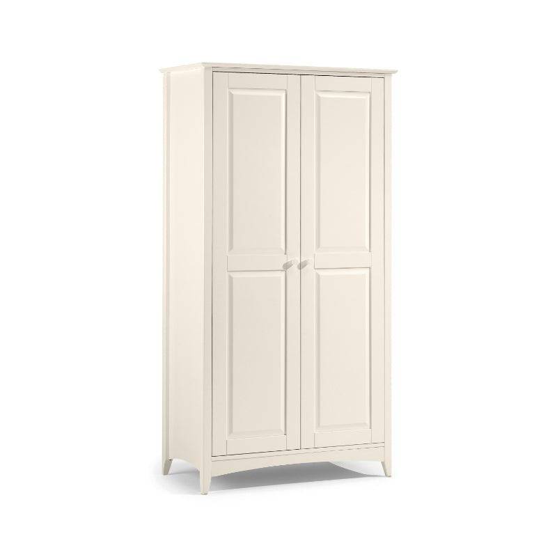 Cameo 2 Door Wardrobe - Stone White - BedHut