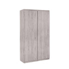 Jupiter 2 Door Wardrobe - Grey Oak - BedHut