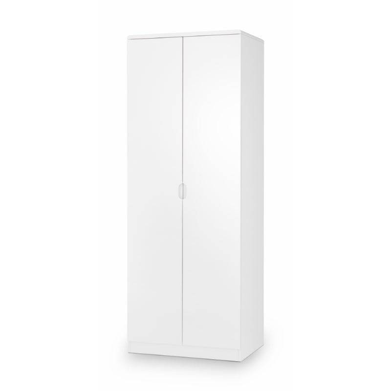 Manhattan 2 Door Wardrobe - White - BedHut