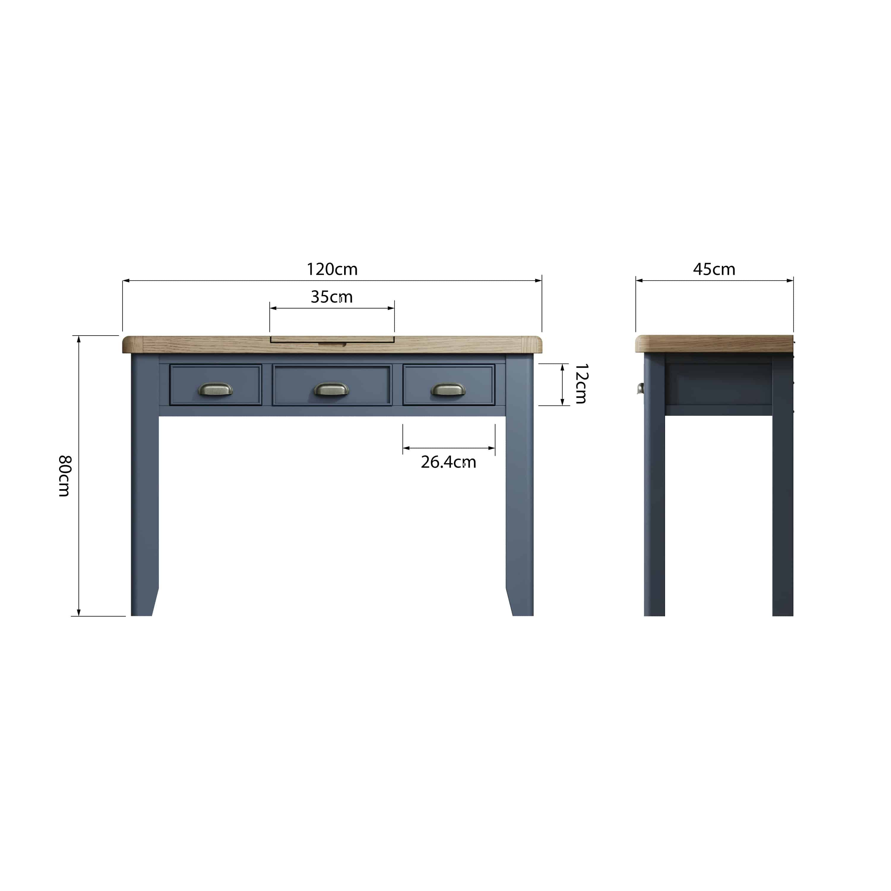 Atlantic Dressing Table - Blue - BedHut