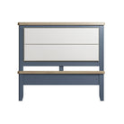 Atlantic Bed - Fabric Headboard, Low Footboard - Blue - BedHut