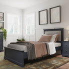 Starlight Pine Bed - Midnight Grey - BedHut