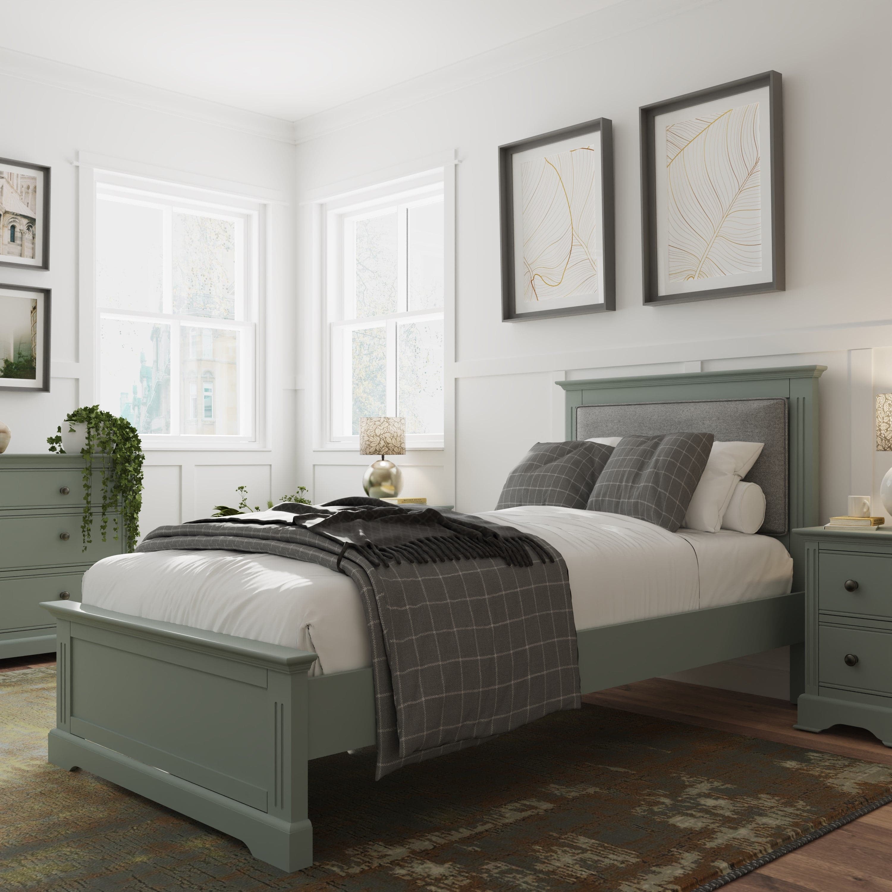 Starlight Pine Bed - Cactus Green - BedHut