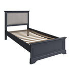 Starlight Pine Bed - Midnight Grey - BedHut