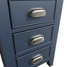 Atlantic 3 Drawer Bedside Cabinet - Blue - BedHut