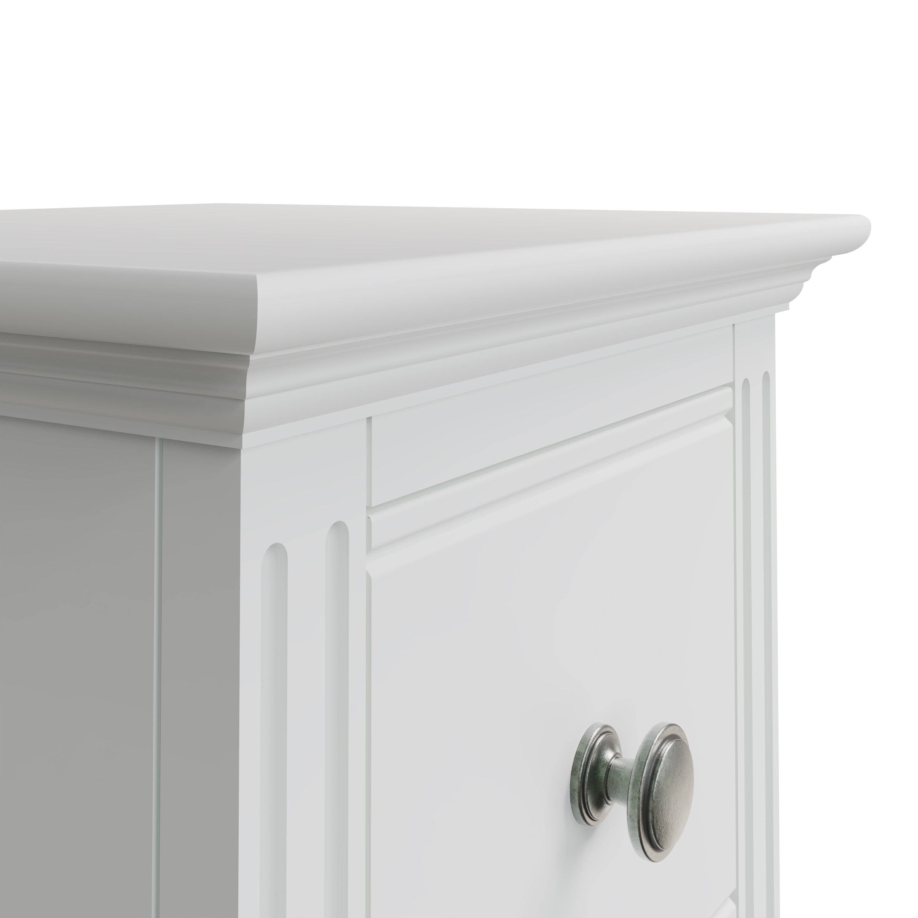 Starlight 2 Drawer Bedside - White - BedHut