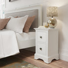 Starlight 2 Drawer Bedside - White - BedHut