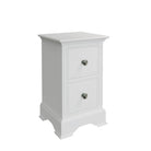 Starlight 2 Drawer Bedside - White - BedHut