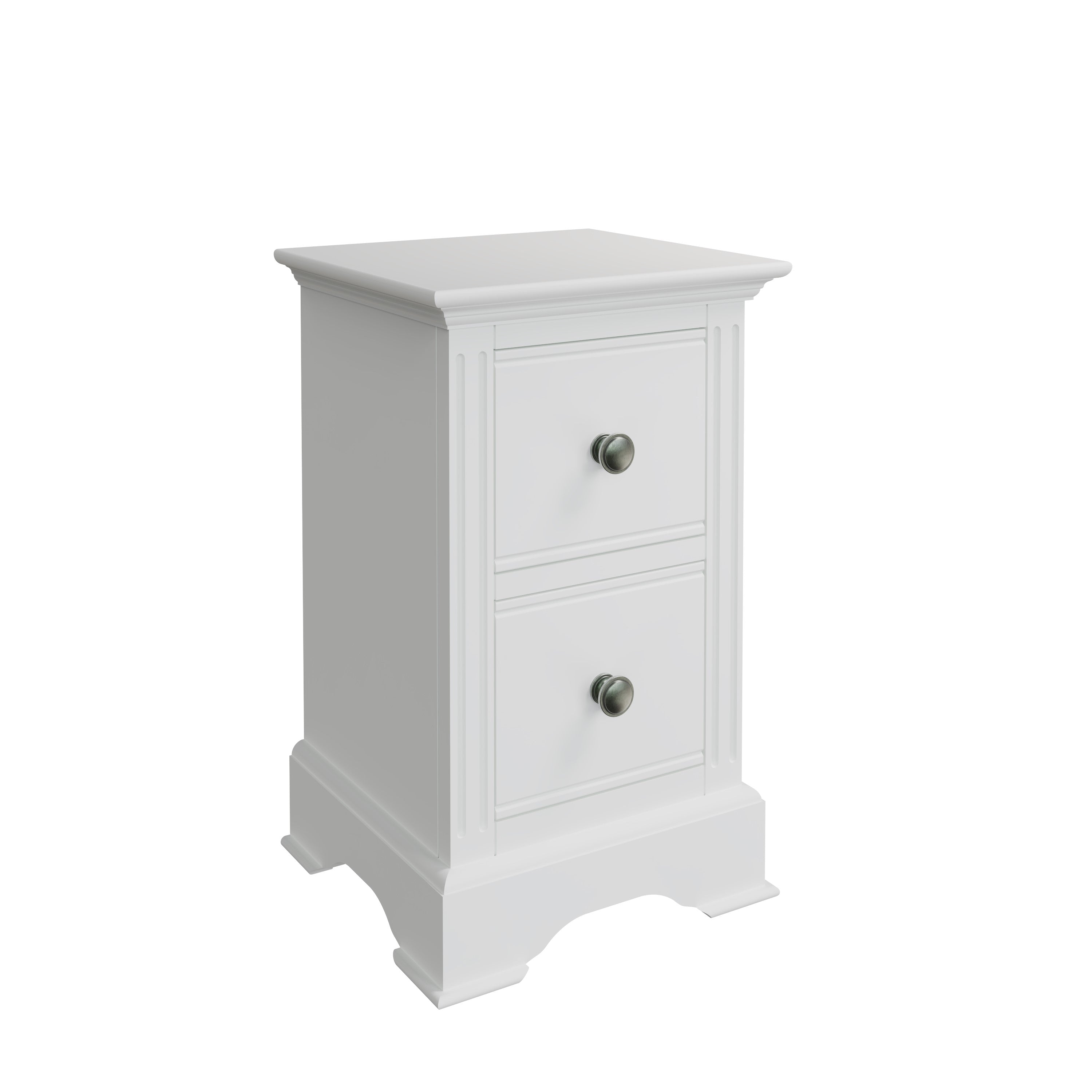 Starlight 2 Drawer Bedside - White - BedHut