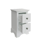 Starlight 2 Drawer Bedside - White - BedHut