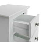 Starlight 3 Drawer Bedside - White - BedHut
