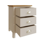 Stockholm 3 Drawer Bedside - Dove Grey - BedHut