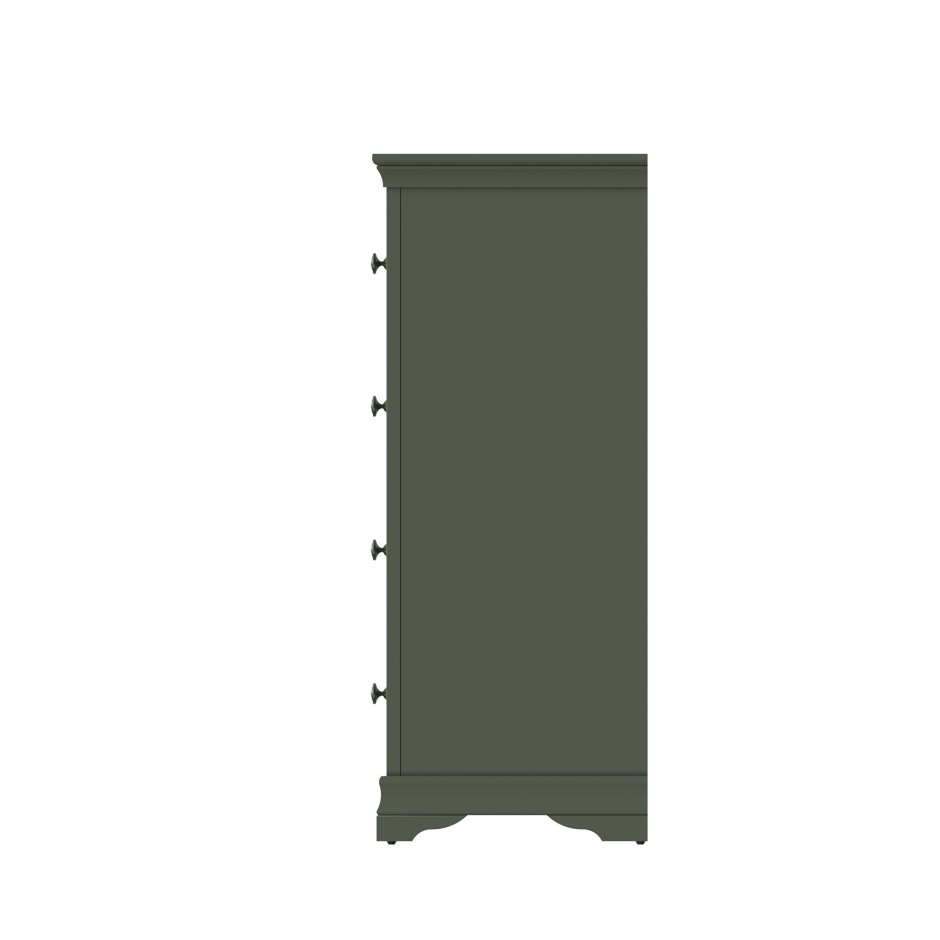Eden 2 Over 3 Chest of Drawers - Cactus Green - BedHut