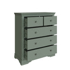 Eden 2 Over 3 Chest of Drawers - Cactus Green - BedHut