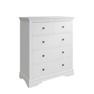Eden 2 Over 3 Chest of Drawers - White - BedHut