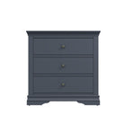 Eden 3 Drawer Chest - Midnight Grey - BedHut