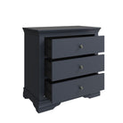 Eden 3 Drawer Chest - Midnight Grey - BedHut
