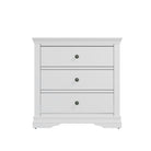 Eden 3 Drawer Chest - White - BedHut