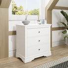 Eden 3 Drawer Chest - White - BedHut
