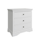 Eden 3 Drawer Chest - White - BedHut