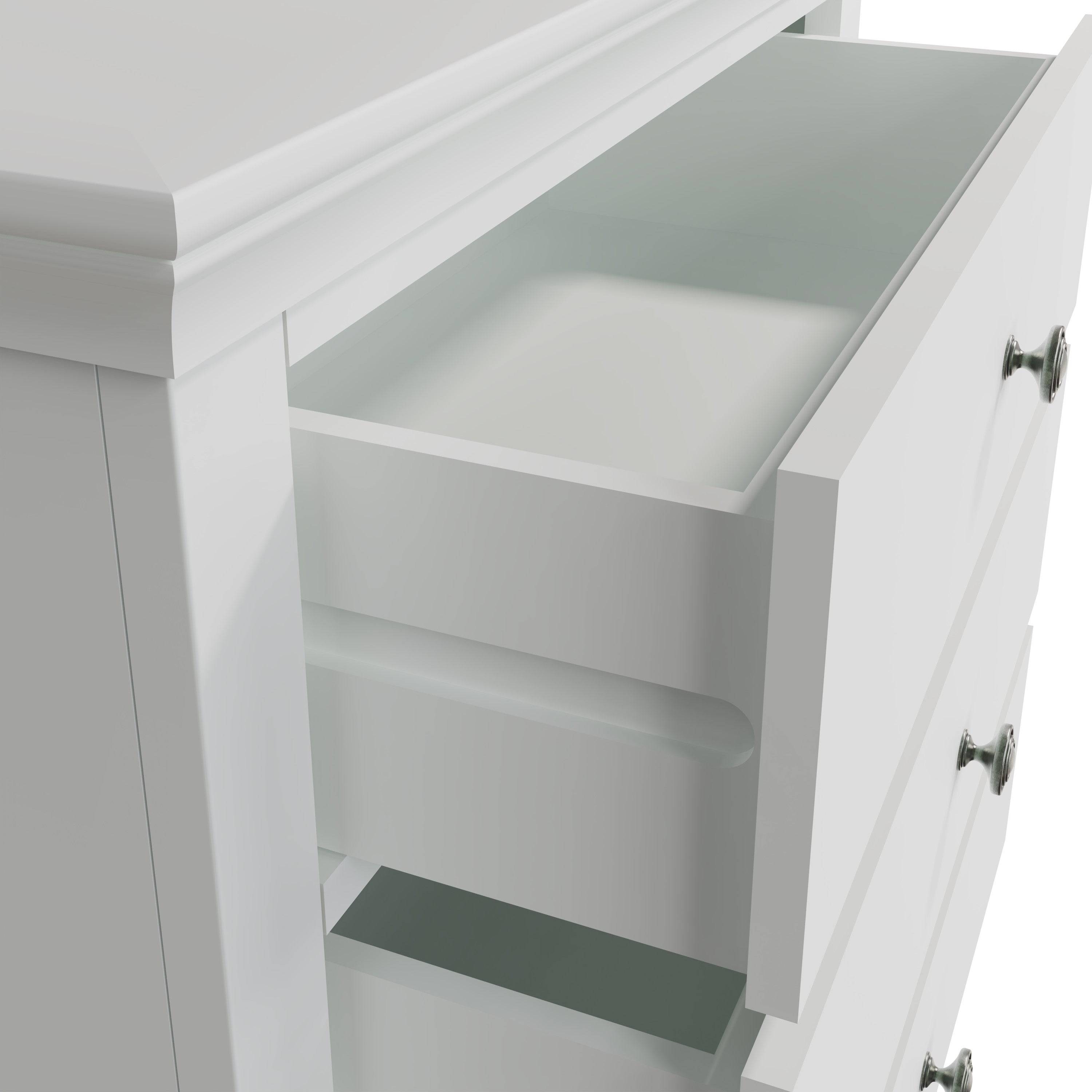 Eden 3 Drawer Chest - White - BedHut