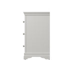 Eden 3 Drawer Chest - White - BedHut